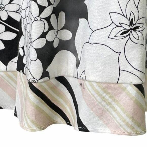 Vintage 1980s Jessica McClintock Floral Strapless Dress Fit & Flare 10 NWT - Picture 8 of 9